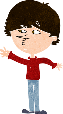 Çizgi filmdeki endişeli adam bir insan tarafından çiziliyor.