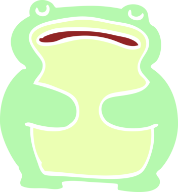 Bir insan tarafından çizilmiş karalama kurbağası.