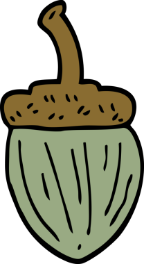 Bir insan tarafından çizilmiş karikatür palamudu.