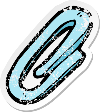 Bir insan tarafından çizilmiş bir karikatür atacının geriletilmiş yapıştırması.