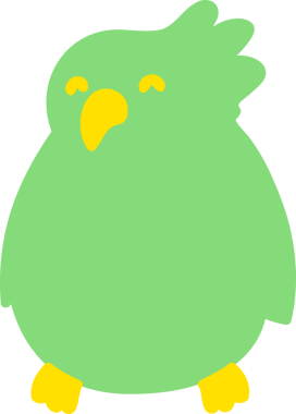 Bir insan tarafından çizilmiş papağan.