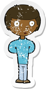 Bir insan tarafından çizilmiş garip bir çizgi filmin gerilimli yapıştırması.