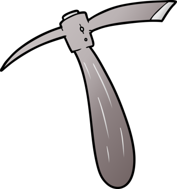 Bir insan tarafından çizilmiş bir balta.