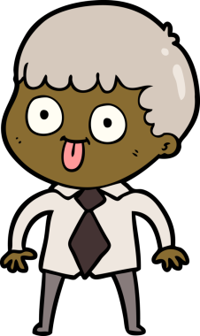 Bir insan tarafından çizilmiş çizgi film adamı.