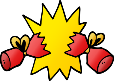 Bir insan tarafından çizilmiş karikatür krakeri.