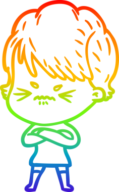 Bir insan tarafından çizilmiş karikatür çizimi.