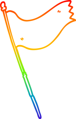 gökkuşağı gradyan çizgisi bir insan tarafından çizilmiş bir karikatür bayrağı