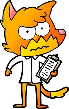 Bir insan tarafından çizilmiş bir tilki.