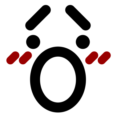 bir insan tarafından çizilmiş utangaç yüz simgesi