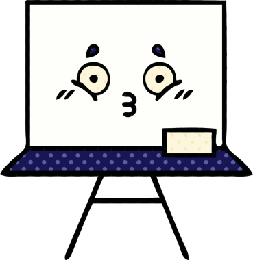 Bir insan tarafından çizilmiş beyaz bir karikatür.