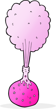 bir insan tarafından çizilmiş karikatür bilim deneyi