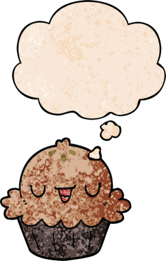 Bir insan tarafından çizilmiş grunge desenli düşünce baloncuklu şirin çizgi film turtası.