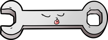 Bir insan tarafından çizilmiş çizgi film anahtarı.