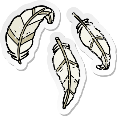 Bir insan tarafından çizilmiş karikatür tüylerinin sıkıntılı çıkartması.