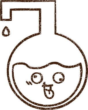 Bir insan tarafından çizilen Kimyasal Reaksiyon Karakalem Çizimi