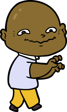 Bir insan tarafından çizilmiş ürkütücü bir çizgi film.