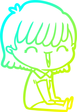 Bir insan tarafından çizilmiş bir karikatür kadın çizimi.