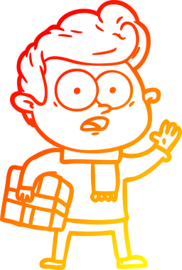 İnsan tarafından çizilmiş bir çizgi film karakteri.