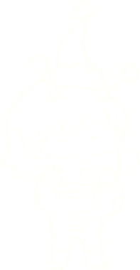 Bir insan tarafından çizilen Noel Uzaylı Tebeşiri