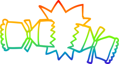 gökkuşağı gradyan çizgi çizimi bir insan tarafından çizilmiş çatlak kraker