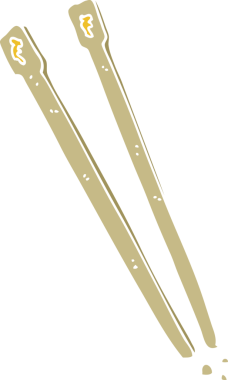 Bir insan tarafından çizilmiş ahşap çubuklar.