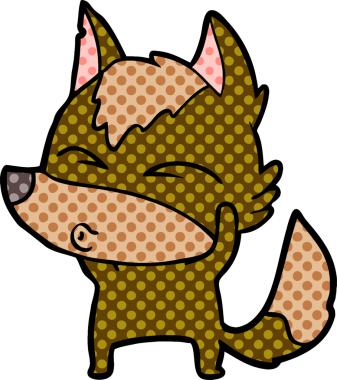 Bir insan tarafından çizilmiş bir kurt düdüğü.