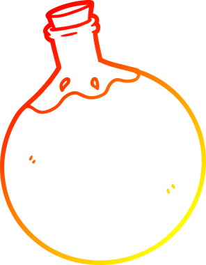 Bir insan tarafından çizilmiş bir cadılar bayramı iksiri karikatürü.