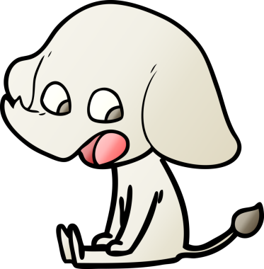 Bir insan tarafından çizilmiş şirin bir fil.