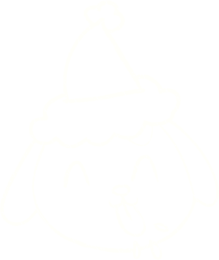 Bir insan tarafından çizilen Noel Köpeği Tebeşiri