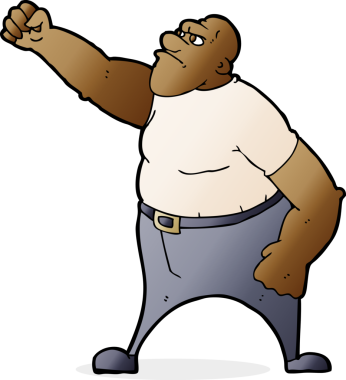 Bir insan tarafından çizilmiş kızgın bir adam.