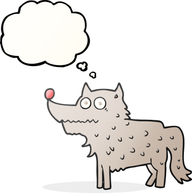 Bir insan tarafından çizilmiş serbest çizim baloncuk köpek.