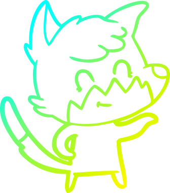 Bir insan tarafından çizilmiş soğuk hava çizgisi.