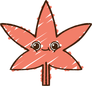 Bir insan tarafından çizilen Mutlu Yaprak Tebeşiri