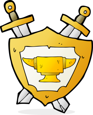 bir insan tarafından çizilmiş demircilik sembolü.