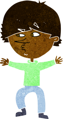 bir insan tarafından çizilmiş şüpheli bir adam.