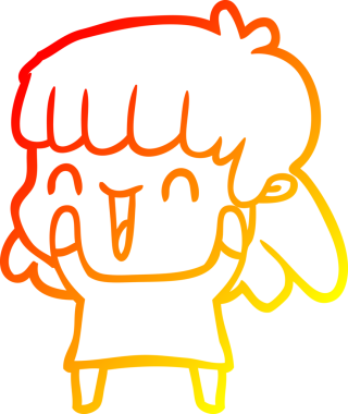 Bir insan tarafından çizilmiş bir karikatür kadın çizimi