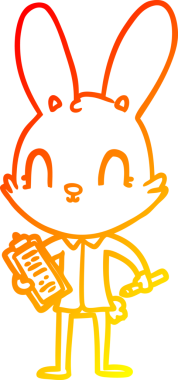 Bir insan tarafından çizilmiş dosyasına sahip sevimli bir tavşan çizimi.