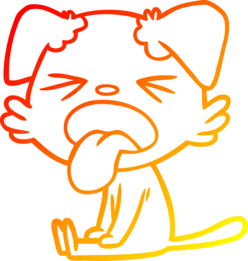 Bir insan tarafından çizilmiş sıcak çizgi film çizimi.