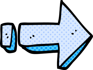 Bir insan tarafından çizilmiş karalama oku.