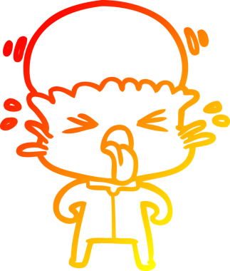 Bir insan tarafından çizilmiş garip bir uzaylı çizgi film çizimi.