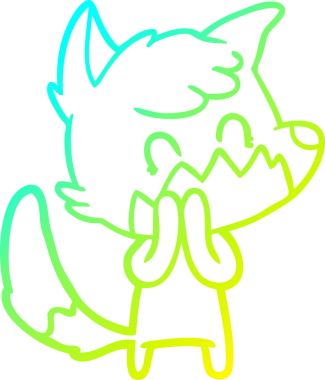 Bir insan tarafından çizilmiş soğuk hava çizgisi.