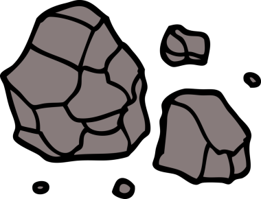 bir insan tarafından çizilmiş karikatür taşları