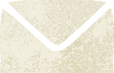 Bir insan tarafından çizilmiş kağıt zarfın retro çizim tarzı karikatürü