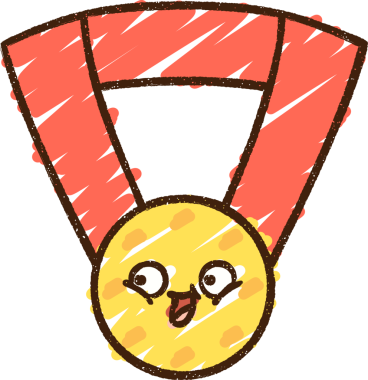 Bir insan tarafından çizilen Altın Madalya Tebeşiri