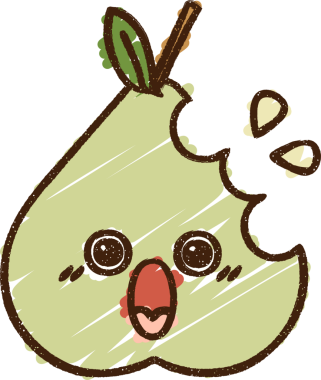 Bir insan tarafından çizilen meyve tebeşiri.