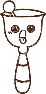 Bir insan tarafından çizilmiş Çan Çanı Kömürü Çizimi