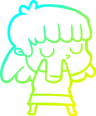 Bir insan tarafından çizilmiş ilgisiz bir karikatür çizimi.