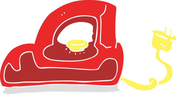 Bir insan tarafından çizilmiş demirin düz renk çizimi