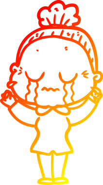 Bir insan tarafından çizilmiş, ağlayan bir karikatür çizimi.