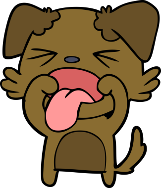 Bir insan tarafından çizilmiş iğrenç bir çizgi film.